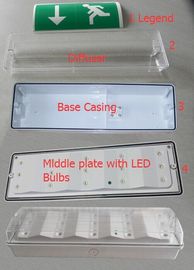 Maintained 220V Wall Surface Mounted Emergency Light For Commercial Buildings
