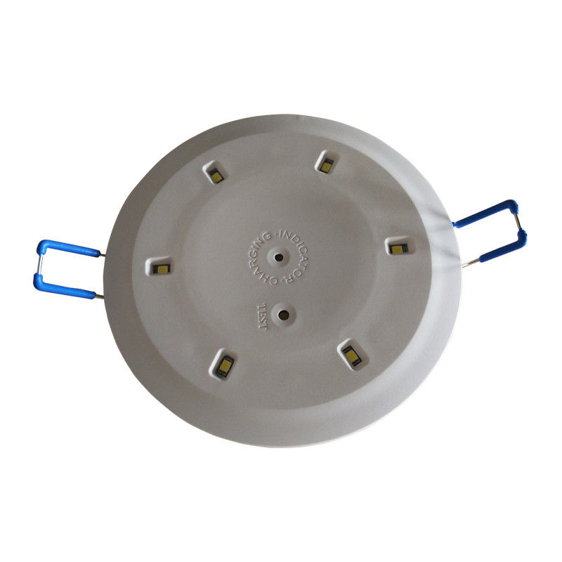 6 buah 5730 Komersial LED 3W Lampu Darurat Tersembunyi Plafon dengan Cadangan Baterai IP20 Casing Baja L117N