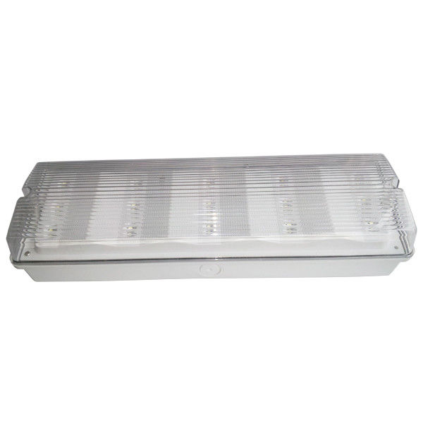Lampu darurat tahan air yang dapat diisi ulang 3W LED Tempat basah Luar ABS Casing IP65 L102M