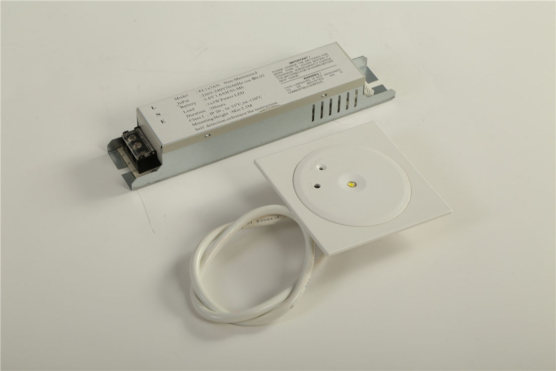 Lampu darurat kebakaran dengan LED putih SMD 1 watt dan baterai Ni-Cd