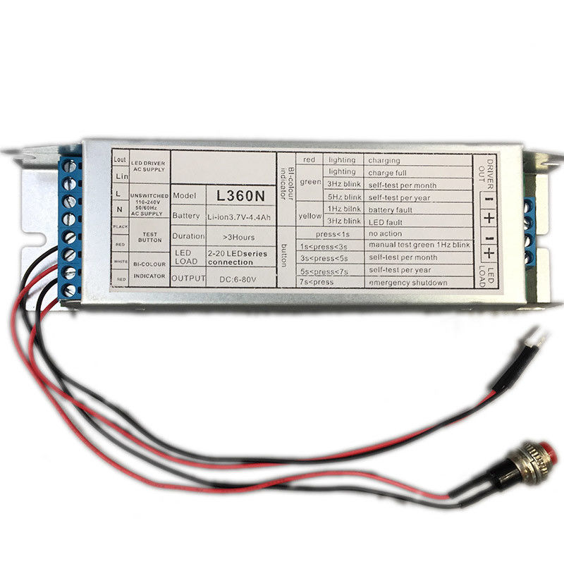 Kit Konversi Darurat LED 110V 220V 3-4 Watt Output CE dengan Fungsi Tes Mandiri L360