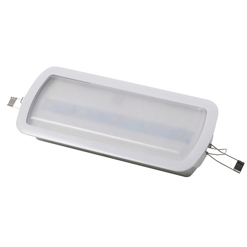 Lampu Darurat LED ABS Tahan Api dengan 10 buah LED SMD 5730 dan Baterai Ni-Cd 3.6V 1.8Ah