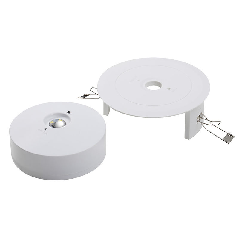 Lampu darurat bermuatan ulang komersial dengan operasi 3 jam 220V Input dan 5pcs SMD LED