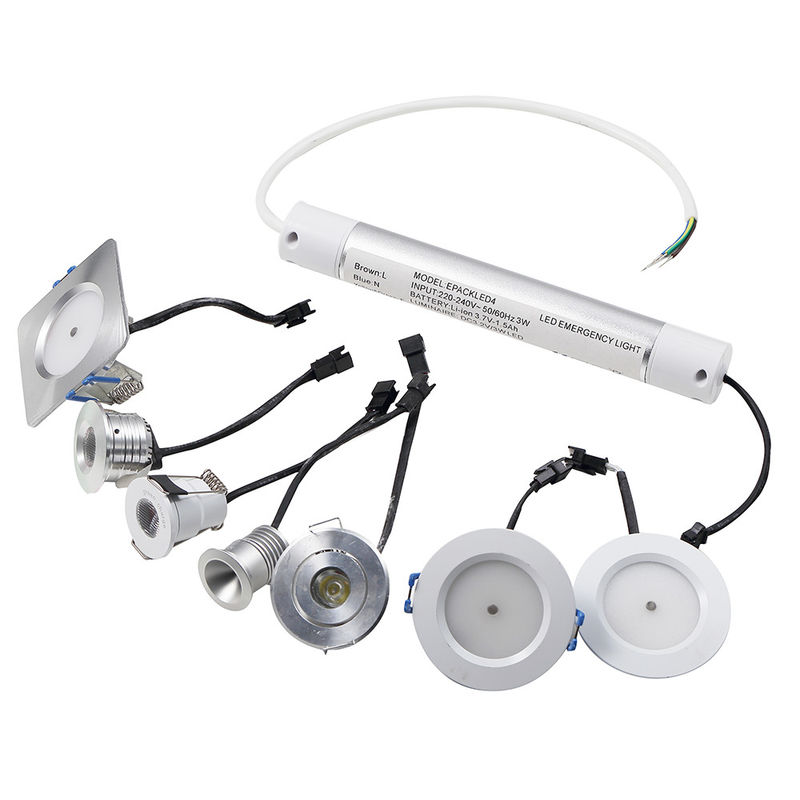 Lampu Darurat LED 3W Aluminium Rechargeable dengan Cadangan Baterai IP20 Kecerahan Tinggi L124N