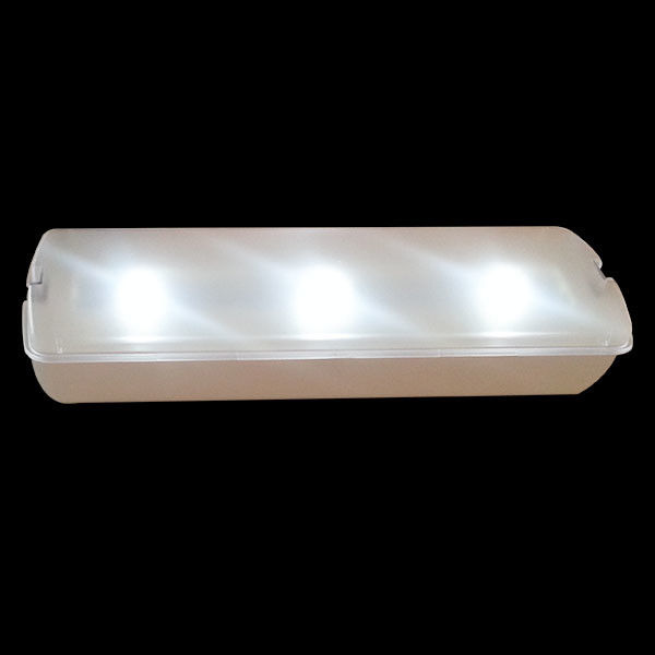 AC Power LED Rechargeable Wall Recessed Emergency Light dengan Battery Backup Fire Retardant ABS Casing L116M-C