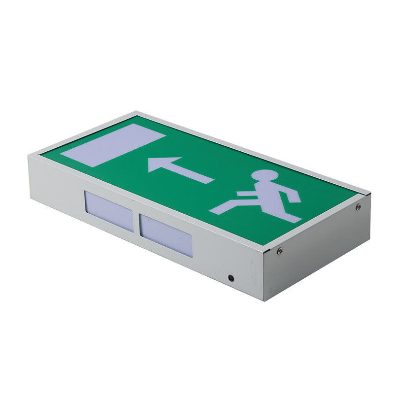 Papan Tanda Keluar LED Rechargeable Running Man dengan Waktu Darurat 3 Jam dan Dipasang di Permukaan Dinding
