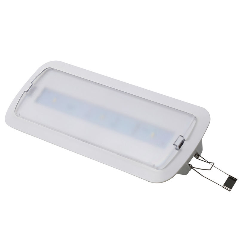 3 pcs SMD 5730 LED Recessed Emergency Light dengan Baterai Ni-Cd 3.6V 0.6Ah untuk Lebih dari 3 Jam Durasi