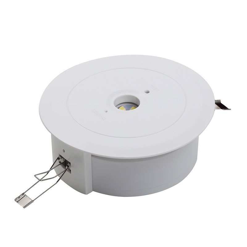 Lampu Darurat LED Tertanam Langit-langit CRI Tinggi dengan Cadangan Baterai Sudut Sinar 120 Derajat IP20 L114MN-B