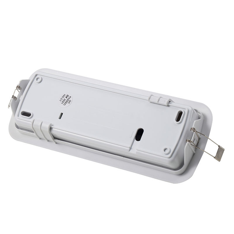 3 pcs SMD 5730 LED Recessed Emergency Light dengan Baterai Ni-Cd 3.6V 0.6Ah untuk Lebih dari 3 Jam Durasi