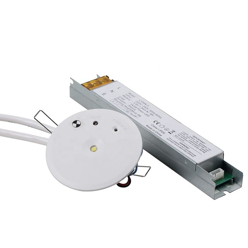 IP20 3W Commercial Non-Maintained Recessed Emergency Lights dengan Battery Backup LED Emergency Downlight L104N-3