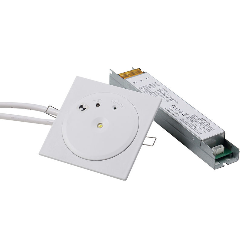 Lampu darurat kebakaran dengan LED putih SMD 1 watt dan baterai Ni-Cd
