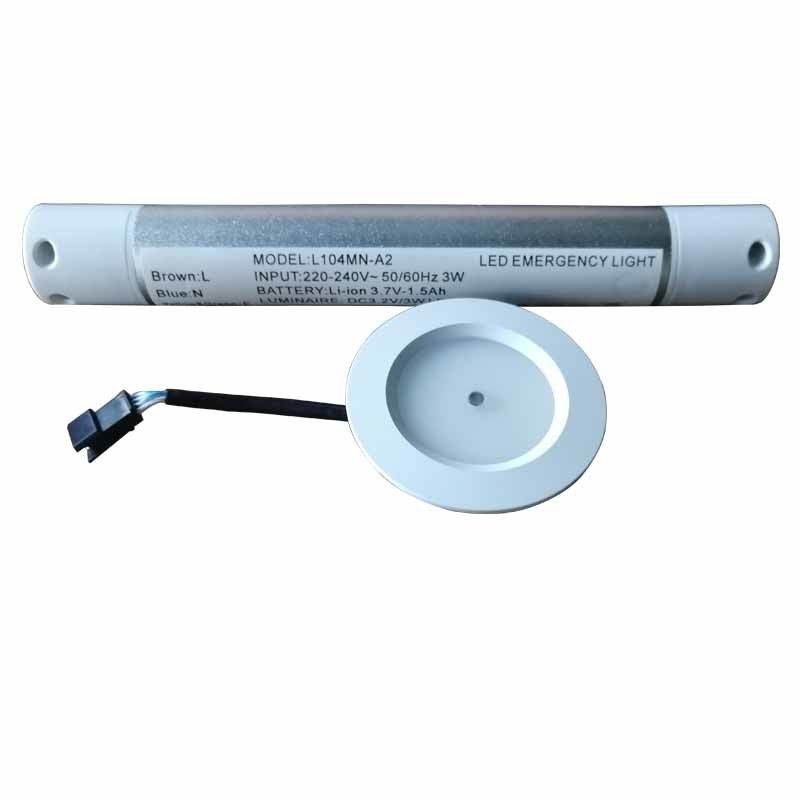Lampu Darurat LED 3W Aluminium Rechargeable dengan Cadangan Baterai IP20 Kecerahan Tinggi L124N