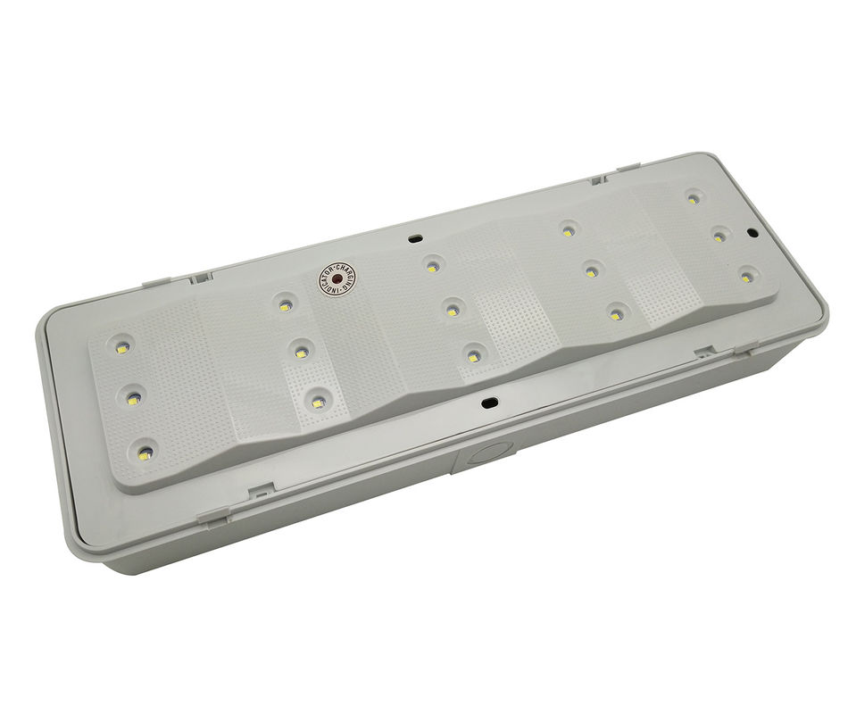 Lampu darurat isi ulang dengan casing ABS tahan api, baterai nikel-kadmium, dan durasi 3 jam