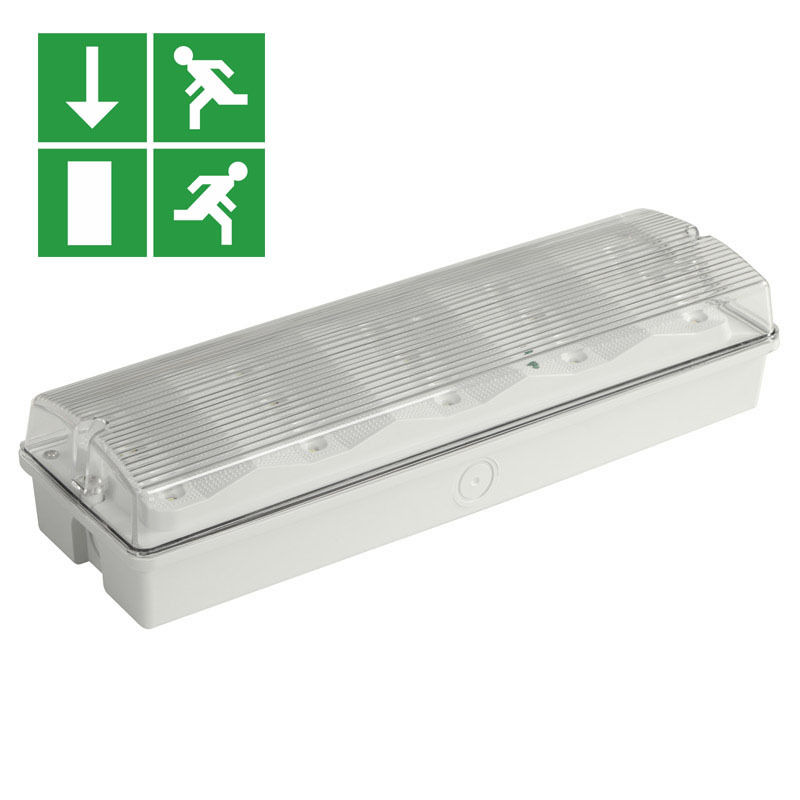 IP65 Waterproof LED Lampu darurat 3W Ni Cd Baterai cadangan 15pcs 2835 SMD 6500K