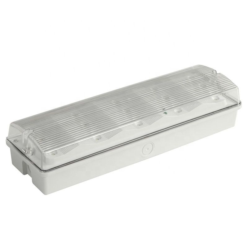 Lampu Darurat LED 3W Tahan Air 6000K Pasang Dinding IP65 Putih Dingin Umur Pakai 50000 Jam