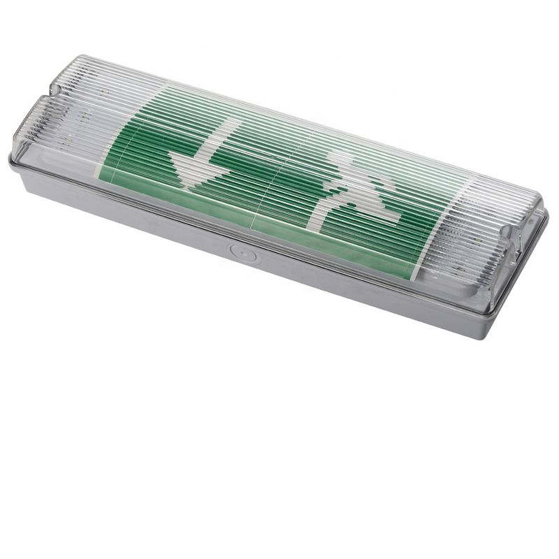 Lampu Darurat LED 3W Tahan Air 6000K Pasang Dinding IP65 Putih Dingin Umur Pakai 50000 Jam