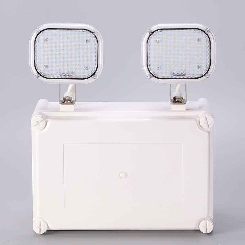 High Lumen 2x6W LED Twin Spot Emergency Light 3 Tahun Garansi 50000 Jam Umur