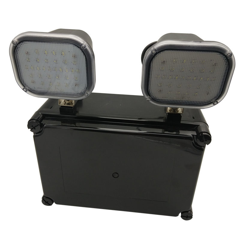 220V Input 2x6W Twin Spot LED Emergency Light 3 Tahun Garansi 50000 Jam Umur