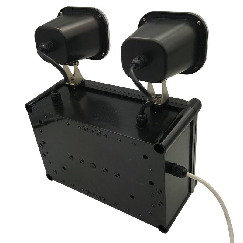 220V Input 2x6W Twin Spot LED Emergency Light 3 Tahun Garansi 50000 Jam Umur