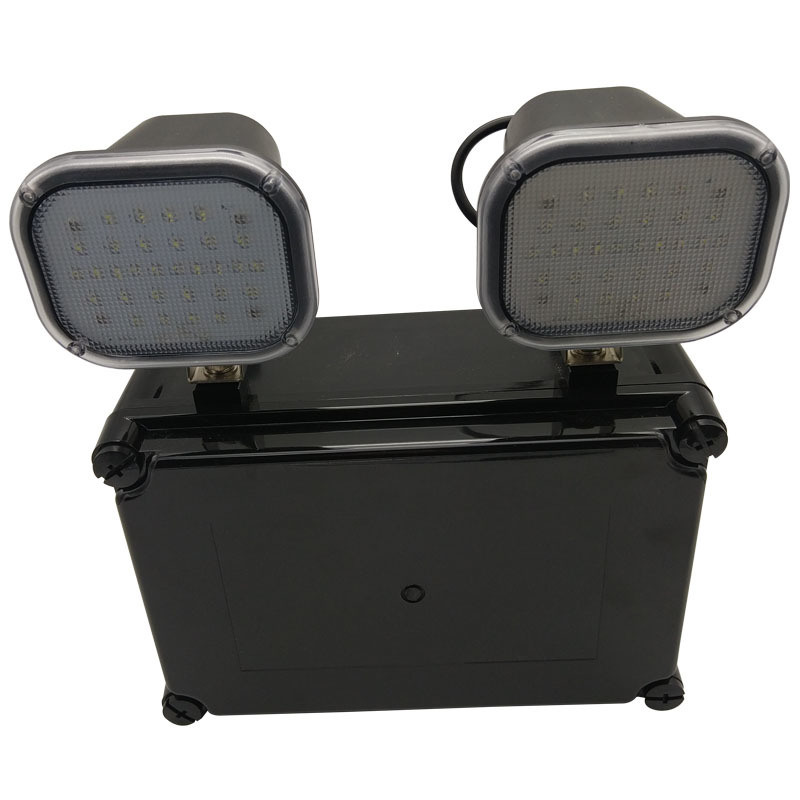 220V Input 2x6W Twin Spot LED Emergency Light 3 Tahun Garansi 50000 Jam Umur