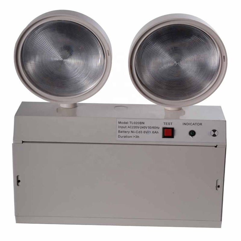 Wall Mounted Twin Spot Emergency Light with 6000K Daylight Alert 3-Year Warranty and 50000 Hours Lifespan