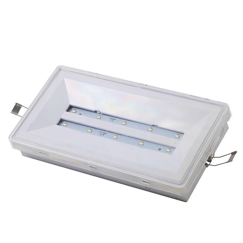 Lampu Darurat Isi Ulang IP20 Rated 3 Jam Cadangan Baterai Ni-Cd Lampu Evakuasi Aman