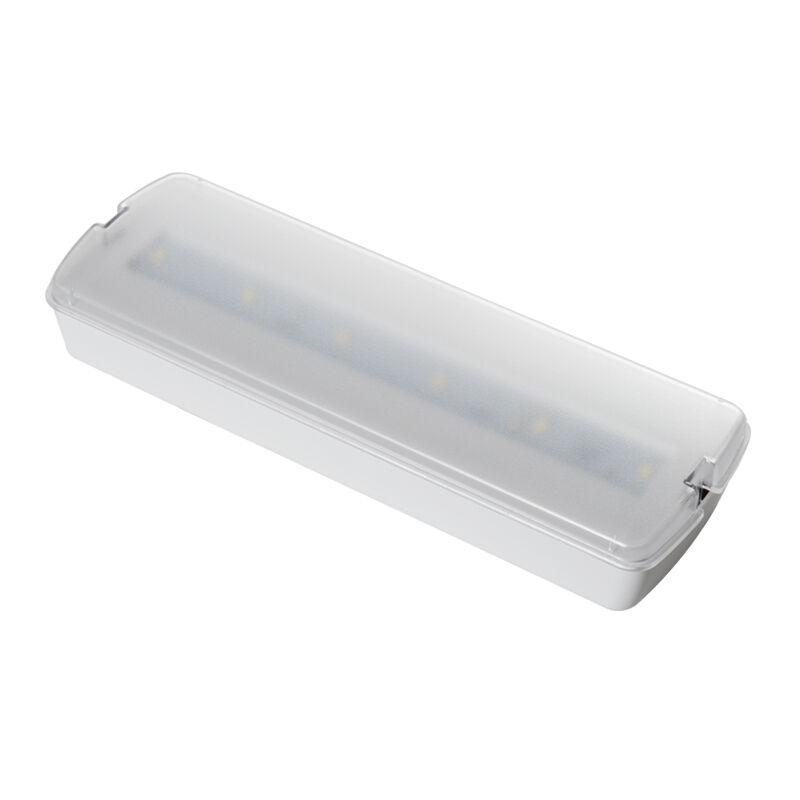 Lampu LED Darurat Isi Ulang Baterai Cadangan Plastik Permanen Terpasang di Dinding Ni Cd IP20 Cadangan 3 Jam