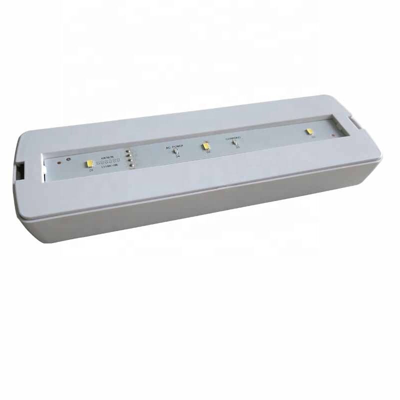 Lampu Darurat LED Isi Ulang Terpasang di Dinding/Langit-langit 3W, Garansi 3 Tahun, Cadangan 180 Menit