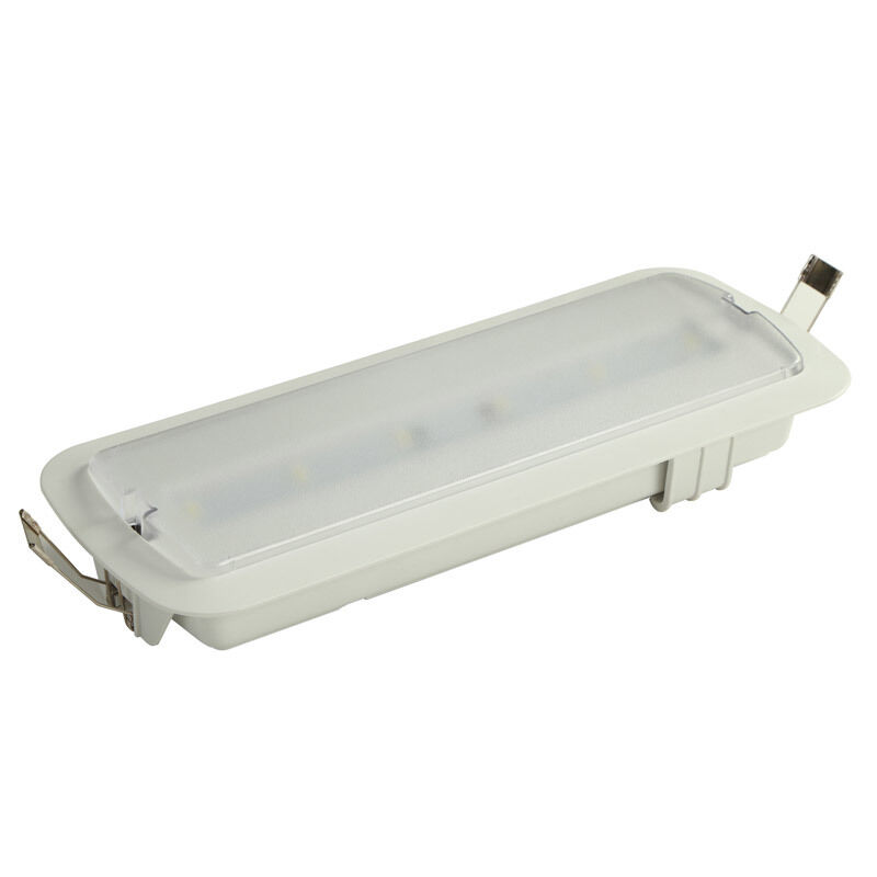 LED Langit-langit Recessed Emergency Exit Sign Light Baterai Ni-Cd 3 tahun Garansi 6500K