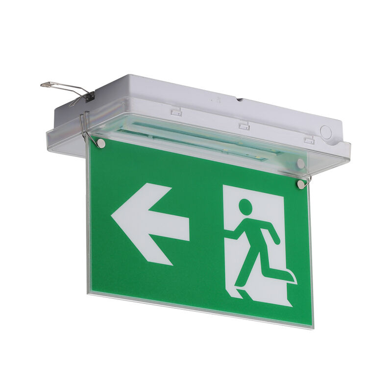 Lampu tanda keluar darurat Langit-langit Baterai Ni-Cd terpencil IP65 Nomor 5730 SMD LED