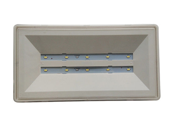 Lampu darurat LED langit-langit tahan air dengan baterai cadangan Bulkhead PC Casing IP65 EL015DN