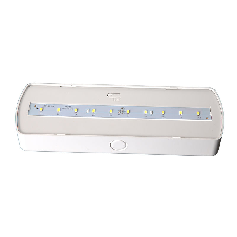 Ketahanan Api ABS Lampu darurat LED 3.6V Ni-Cd Baterai 3 Jam Durasi L119N-A