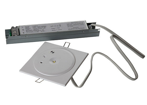 Lampu Darurat Plafon Komersial IP20 dengan Cadangan Baterai Operasi 3 Jam Lampu LED Non-Maintained