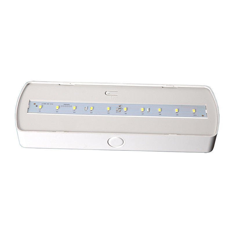 Lampu Darurat LED ABS Tahan Api dengan 10 buah LED SMD 5730 dan Baterai Ni-Cd 3.6V 1.8Ah