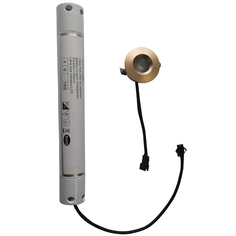 Lampu Darurat LED 3W Aluminium Rechargeable dengan Cadangan Baterai IP20 Kecerahan Tinggi L124N