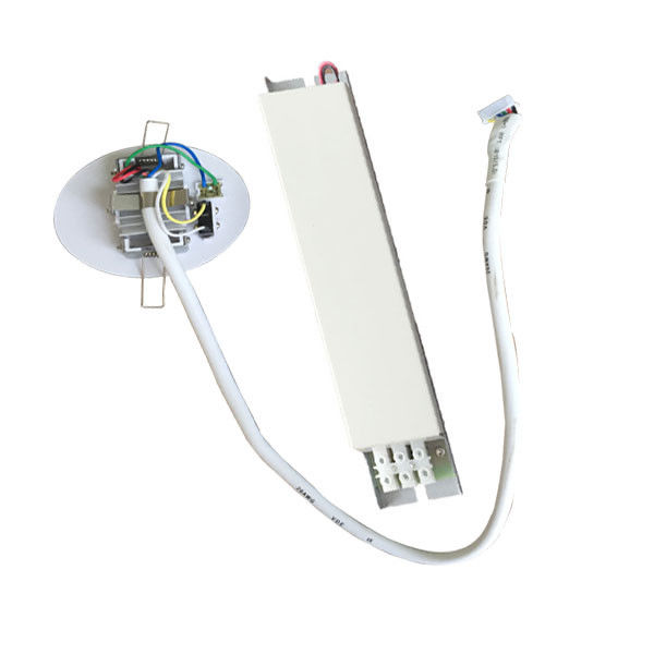 Lampu Darurat LED SMD 1W Putih 220V Tanam Bangunan Komersial IP20 dengan Cadangan Baterai