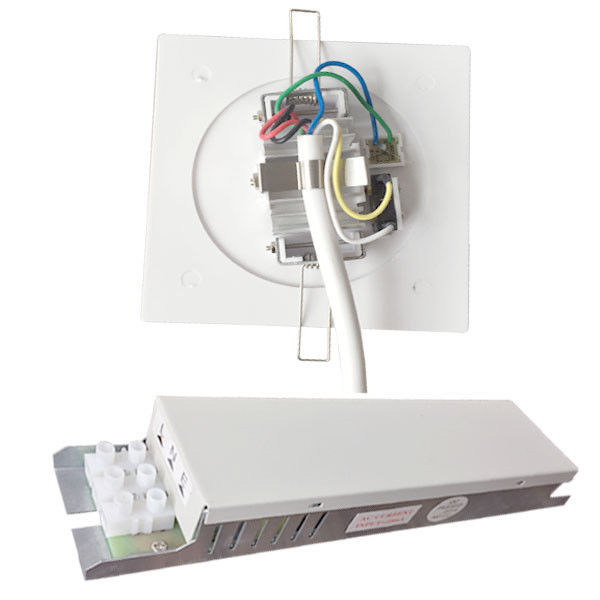 Lampu darurat langit-langit khusus IP45 Non-maintenance 1W LED Rechargeable Recessed dengan Battery Backup PC Plate