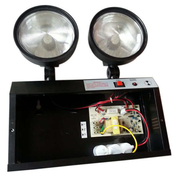 IP20 Lampu darurat LED Twin Spot yang dapat diisi ulang tanpa perawatan dengan pemasangan yang mudah