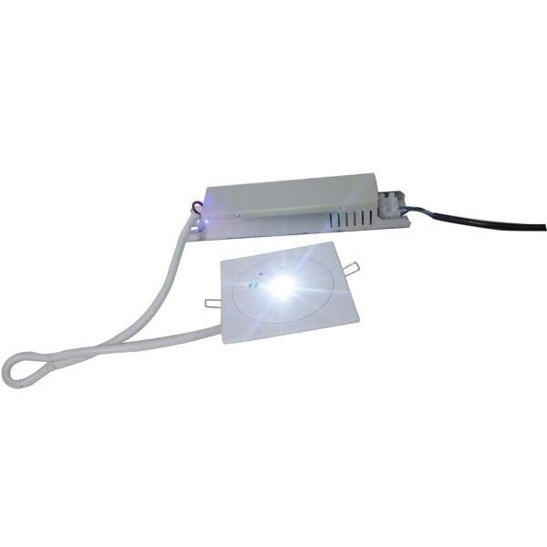 110V 220V IP42 Lampu darurat langit-langit tanpa pemeliharaan dengan cadangan baterai