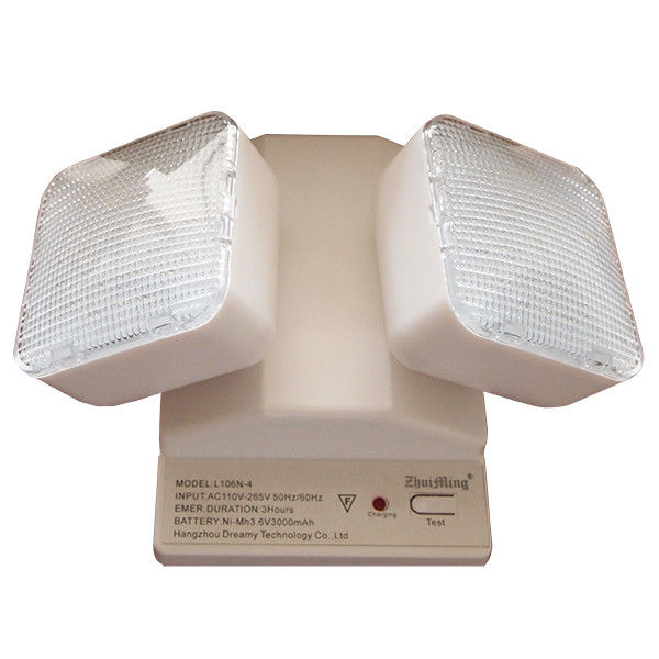 Lampu darurat LED Twin Spot yang dipasang di dinding 3.6V Ni-Cd Baterai IP20 TL030CN